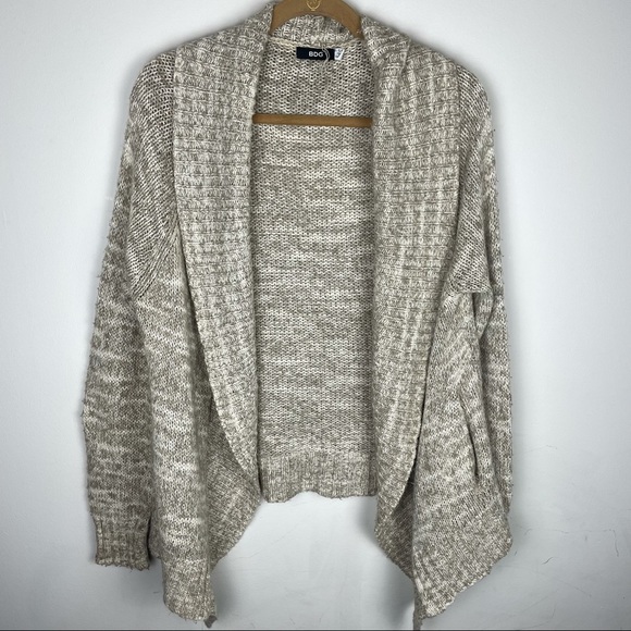 BDG Cream Knit Cardigan Sweater Size L - Picture 1 of 9